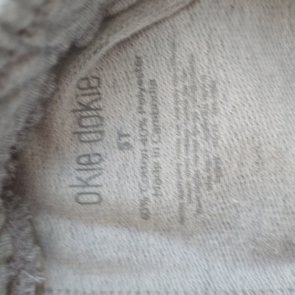 OKIE DOKIE TODDLER BOYS GRAY SHORT SLEEVE SKATER TEE SHIRT & SWEATPANTS 5T - Picture 12 of 13